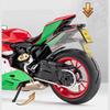 1:12 1199 Panigale Alloy Racing Motorcycle Model Diecast Metal Toy Street Sports Motorcycle Model Sound and Light Childrens Gift