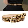 Waist Chain Golden Buckle PU Belt for Women Proms Stage and Club Party Casual Wear Elaborate Waist Jewelry
