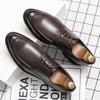 Large Size Leather Shoes 2025 Autumn Fashion Business Dress Simple Pointed Wedding Shoes Foreign Trade Versatile Men's Shoes