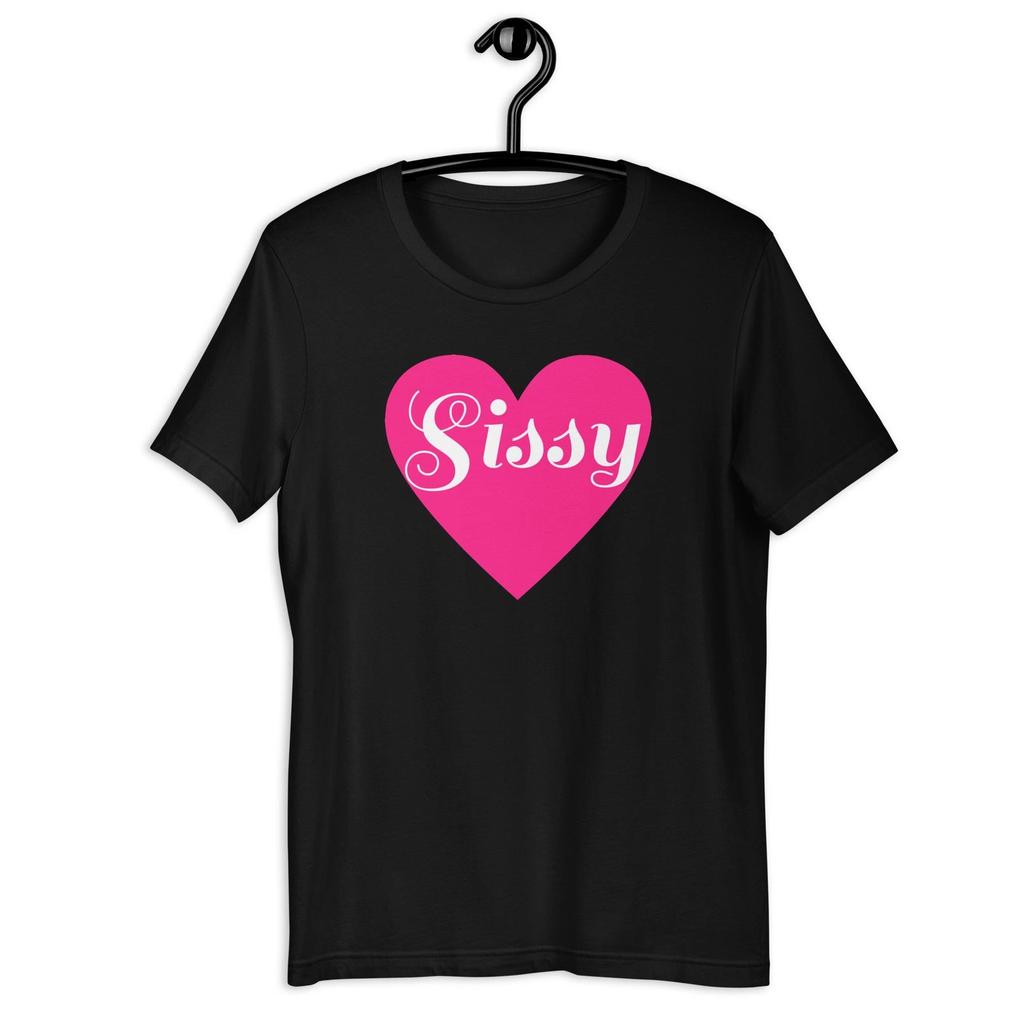 Sissy Love Heart Unisex Tshirt Sissification Femdom Femboy Maid TShirt 2026 Summer Unisex Unisex Cotton Tshirt Streetwear Y2K