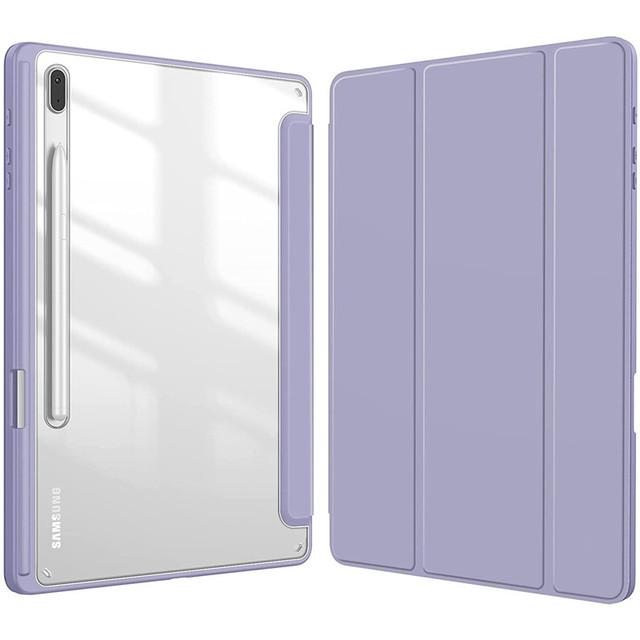 Custodia per Samsung Galaxy Tab S10 S9 S8 S7 Plus FE 12,4 Pollici Cover Posteriore in Acrilico per Tablet per Tab S10 Lite S9 FE Custodie con Portapenne