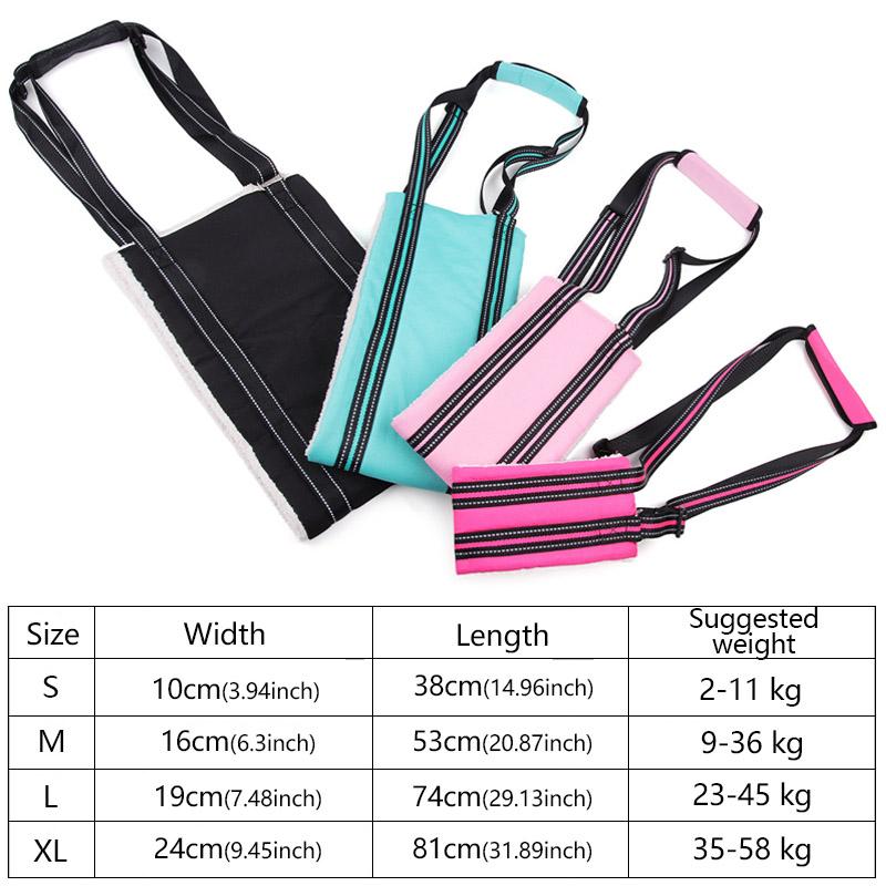 Harnais de levage pour chien Élingue réglable pour chien Assistance de mobilité multifonctionnelle pour les pattes arrière Aide pour animal de compagnie faible Outil d'assistance pour chien âgé