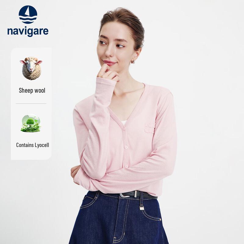 Navigare Women's Lightweight V-Neck Knit Cardigan