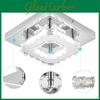 Elegant Square Crystal Led Ceiling Light Modern Minimalist Design For Living Room