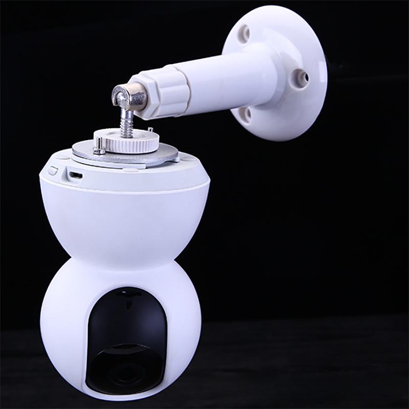 Suport Universal de Cameră Alb Montat pe Perete cu Cap Rotativ Mic