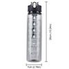 900ml Wasserflasche Motivierende Sportwasserflasche Auslaufsichere Trinkflaschen Outdoor-Sport Reisekessel Trinkwasserflasche