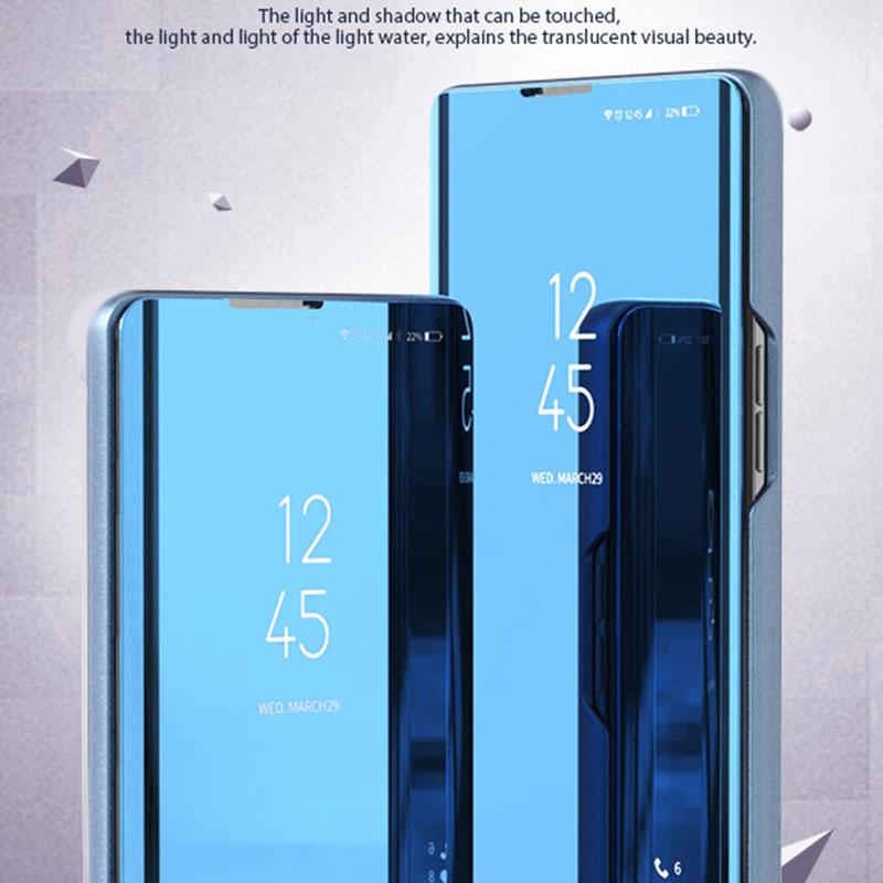 For Xiaomi Redmi Note 13 4G Case View Window Electroplating Leather Phone Cover Stand