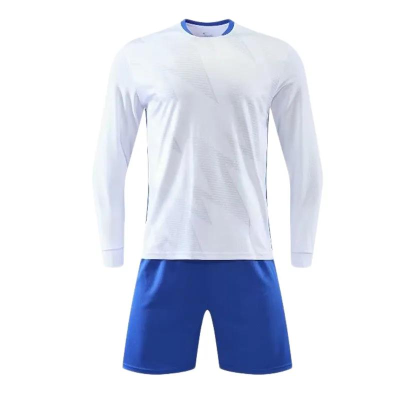 Men Kid Long Sleeve Football Jersey Set New Season Team Soccer Training Match Sports Uniform Suit for Children
