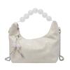 Beaded handbag women's bag new chain messenger bag stylish and simple texture portable shoulder bag