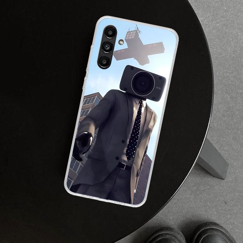 S-Skibidi Toilet Mobile Cell Phone Case Cover for Samsung Galaxy A17 A16 A26 A36 A56 A57 A37 A15 A25 A35 A55 A14 A24 A34 A54 A13
