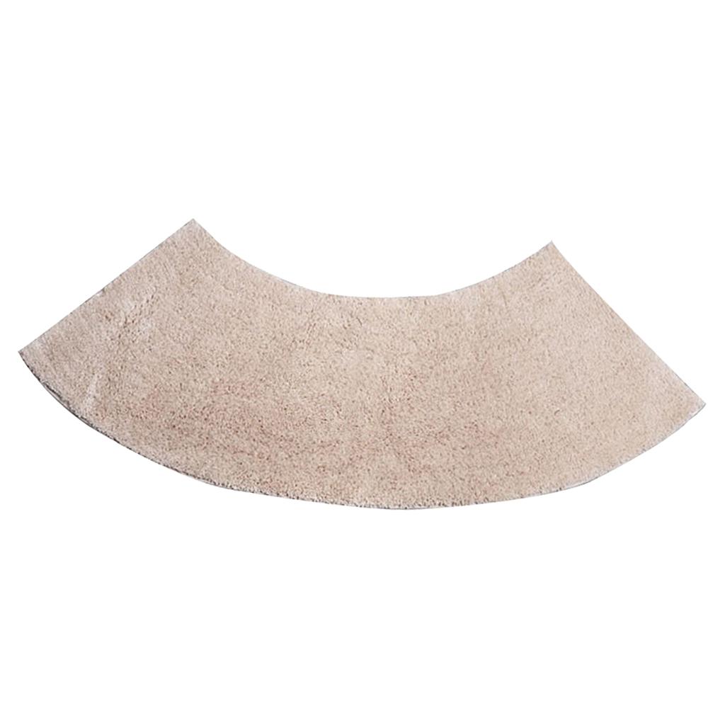 Sector Shower Mat Non Slip Bathtub Carpet for Bathroom Beige