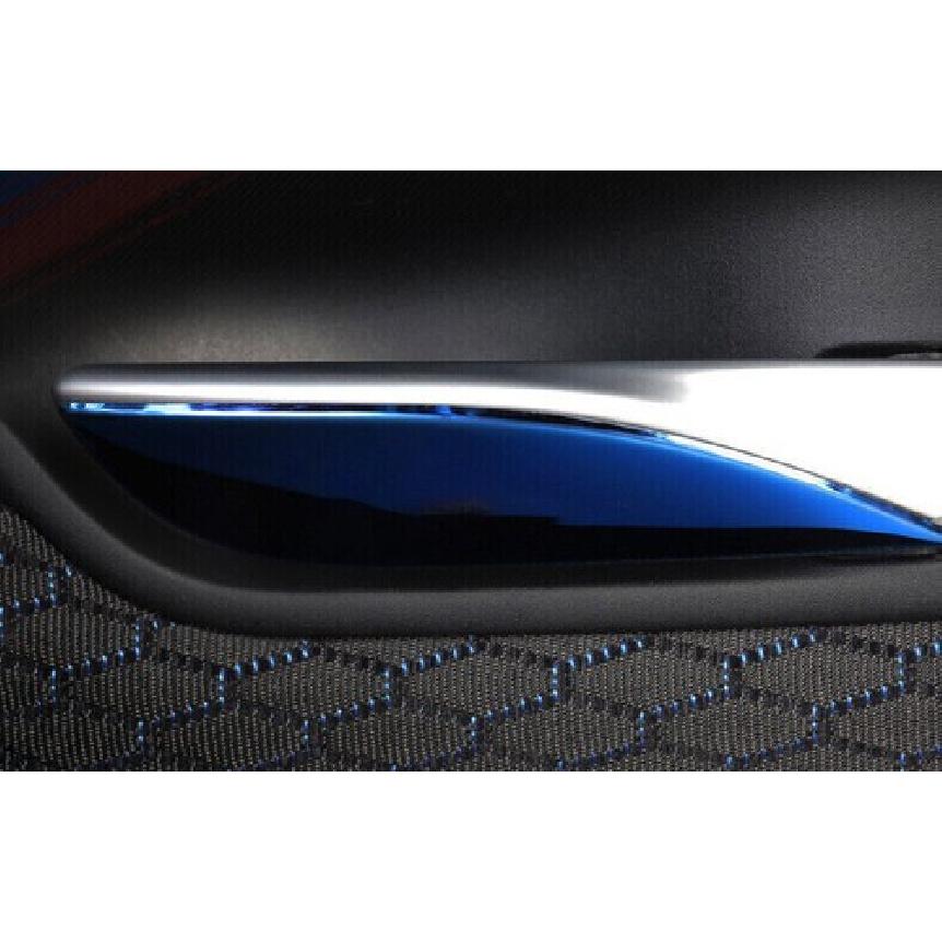 Blue Titanium For BMW 3 4 Series Car Inner Door Handle Frame Cover Trim 2013-19