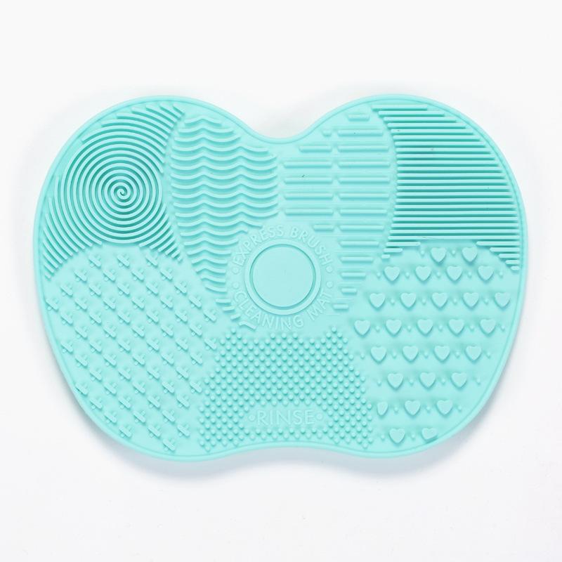 

Silicone Makeup Brush Cleaning Pad Cosmetic Make Up Washing Brush Cleaning Mat Easy To Clean Makeup Brush Cleaner зелёный