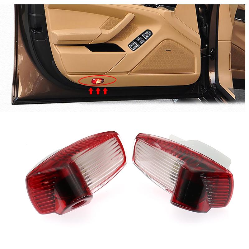 

2pc Car LED Welcome Light For Panamera 970 Boxster 986 987 Cayman 911 996 997 Door Projector Atmosphere Lamp Car Decorations