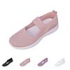 Lightweight Women's Mesh Knit Slip-On Sport Shoes with Flexible Sole and Adjustable Strap for Casual Outdoor Walking and Daily Wear