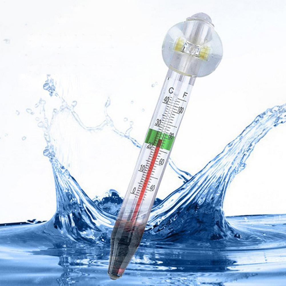 Floating Temperature Gauge Long Aquarium Temperature Gauges Household Floating Water Temperature Monitor for Aquarium Fish Tanks