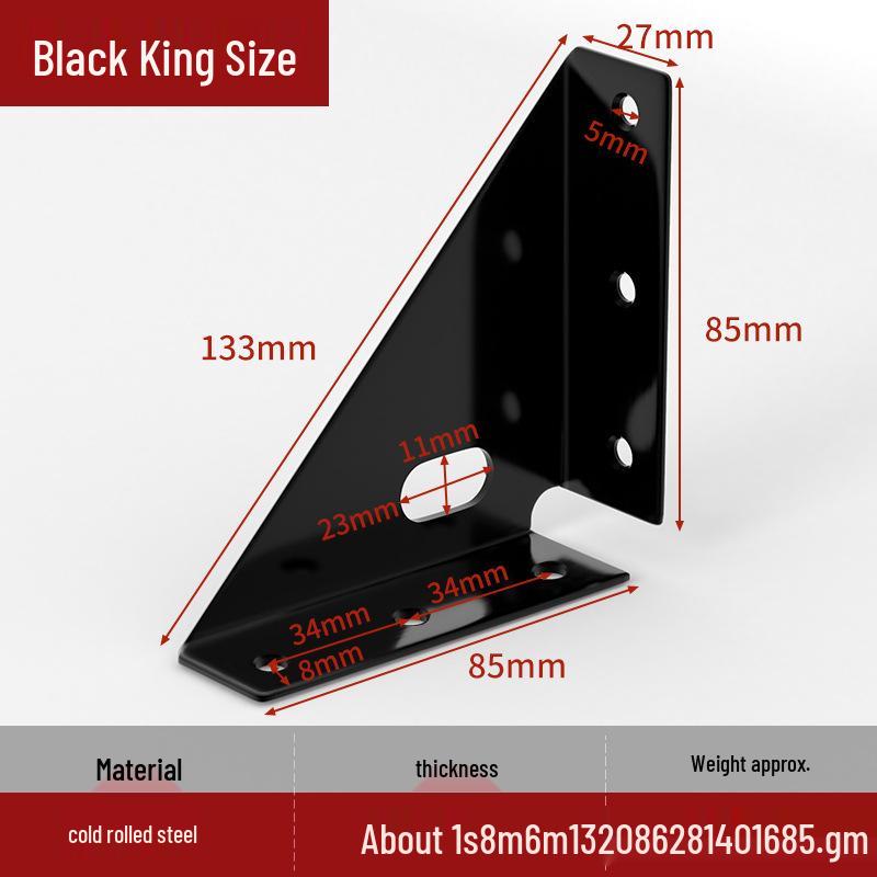 Triangular Furniture Connector: Heavy-Duty Corner Bracket for Cabinets and Beds