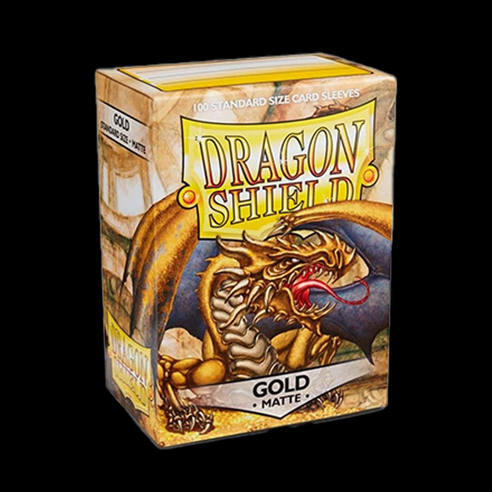 100ct Dragon Shield Card Gold TCG Standard Size Sleeves TCG Cards Protector PTCG/FAB/TCG Covers 66x91mm For the fans