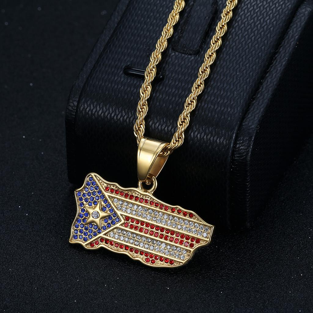 Jewelry Gold Plated with Zircon Vintage Fashion Men's and Women's Necklace Pendant Jewelry