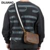 DUJIANG Men's Genuine Leather Crossbody Messenger Shoulder Bag