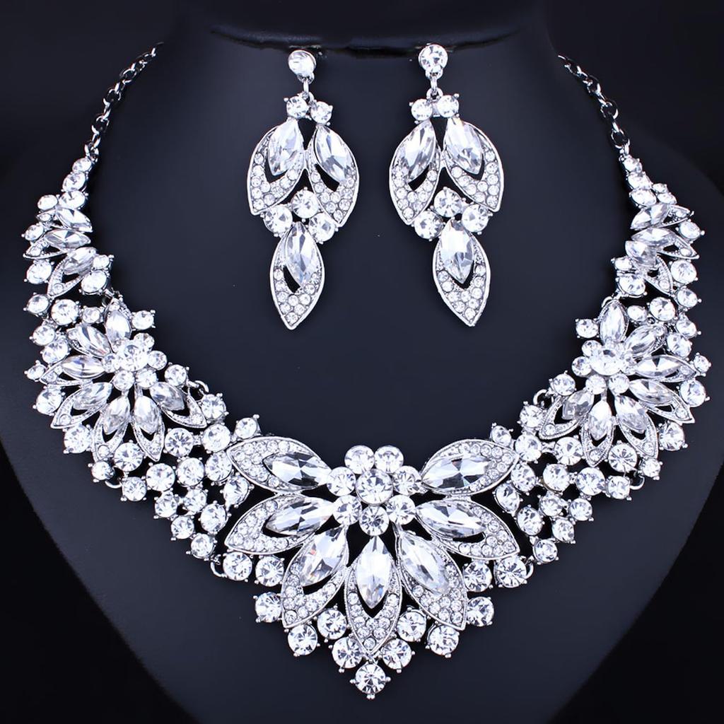 Belly Ballroom Silver [J's Select] Dance, Dance, Ladies, Party, Necklace, Earrings,