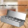 Stainless Steel 6-Compartment Seasoning Box