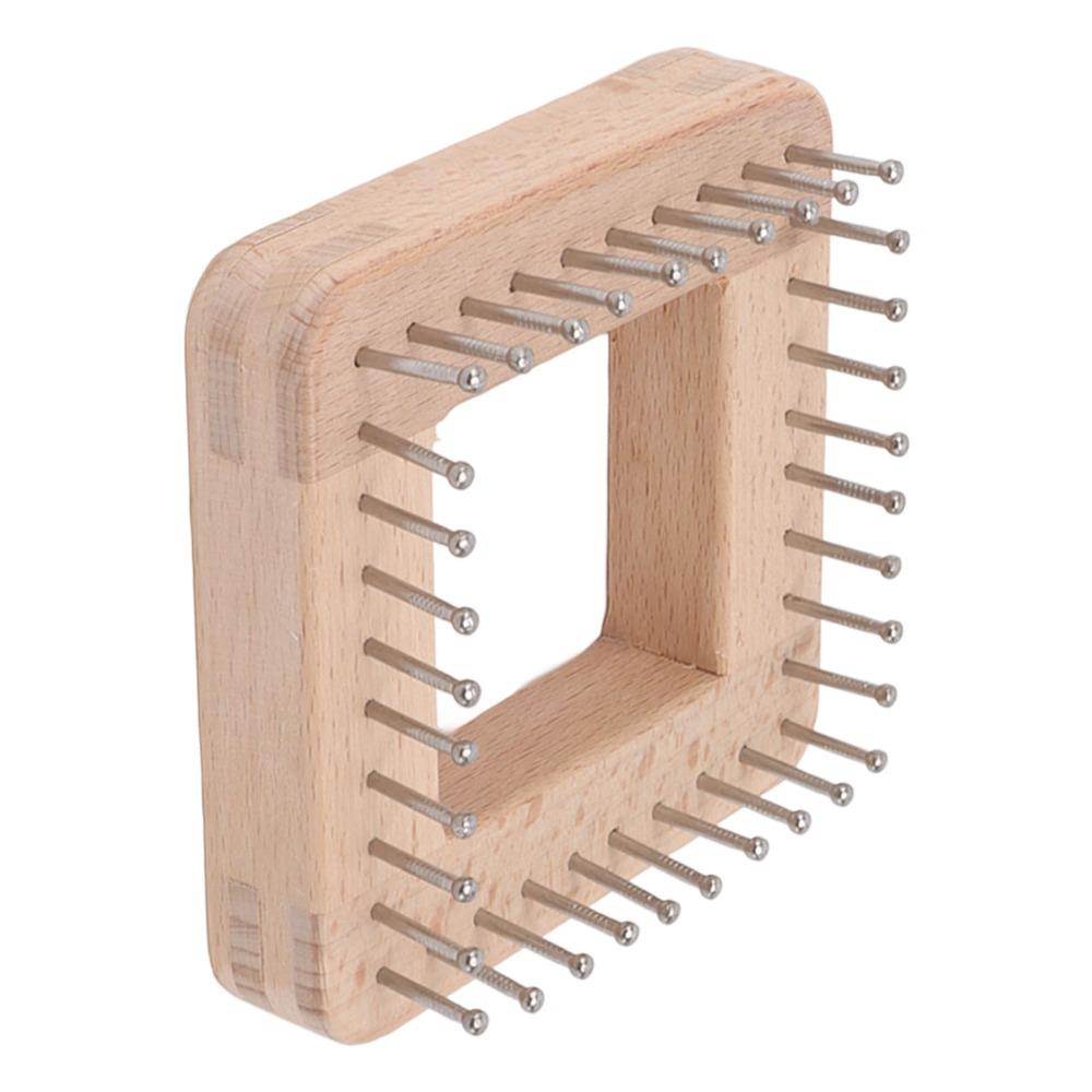 Quadratisches Webwerkzeug Massiver Bastelwebrahmen Praktischer Strickwebrahmen Hutherstellung