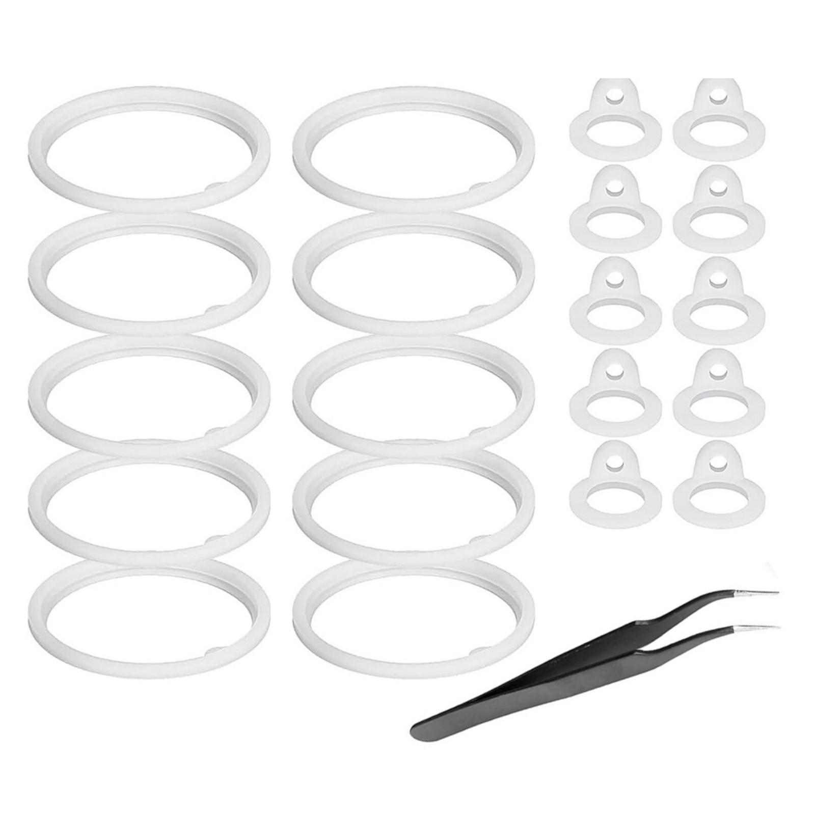

21Pieces Water Bottle Gasket Set Silicone Seal Rings Replacement Accessories Suitable for Spout Lids Ensuring Leakproof