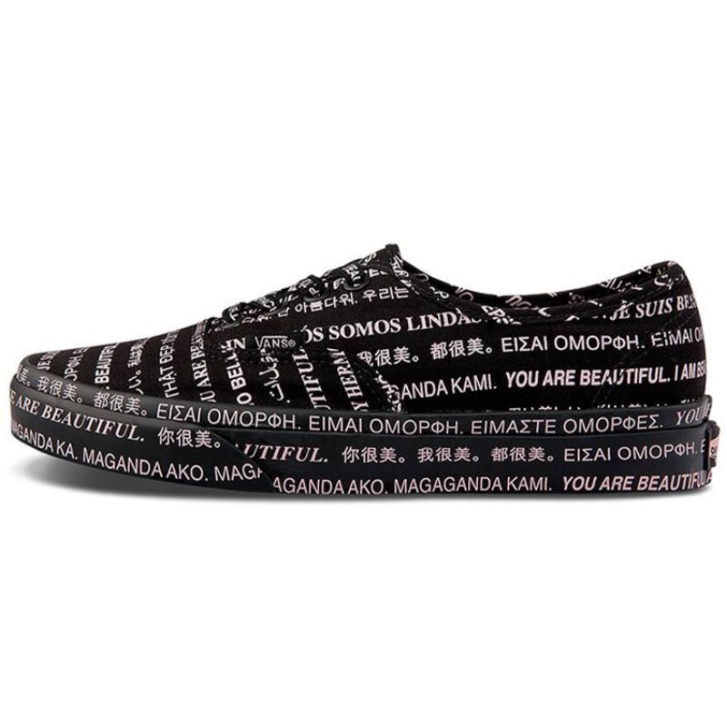 

Vans Authentic We Are Beautiful Black Women s Vans VN0A348A2OD 36.5