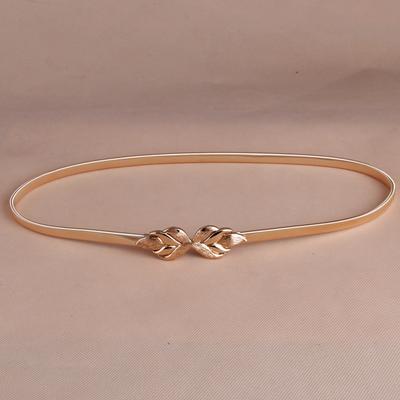 Women'S Decoration Simple Thin Belt, Metal Elastic Belt Belt Belt Chain With Skirt