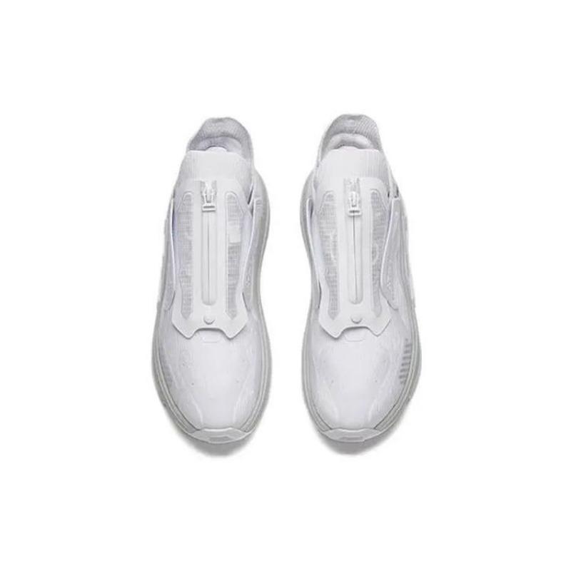 Anta At91 Fabric Synthetic Leather Shock Absorbing Non-Slip Low-Top Running Shoes Women Sneakers Anta-White 122148851-1