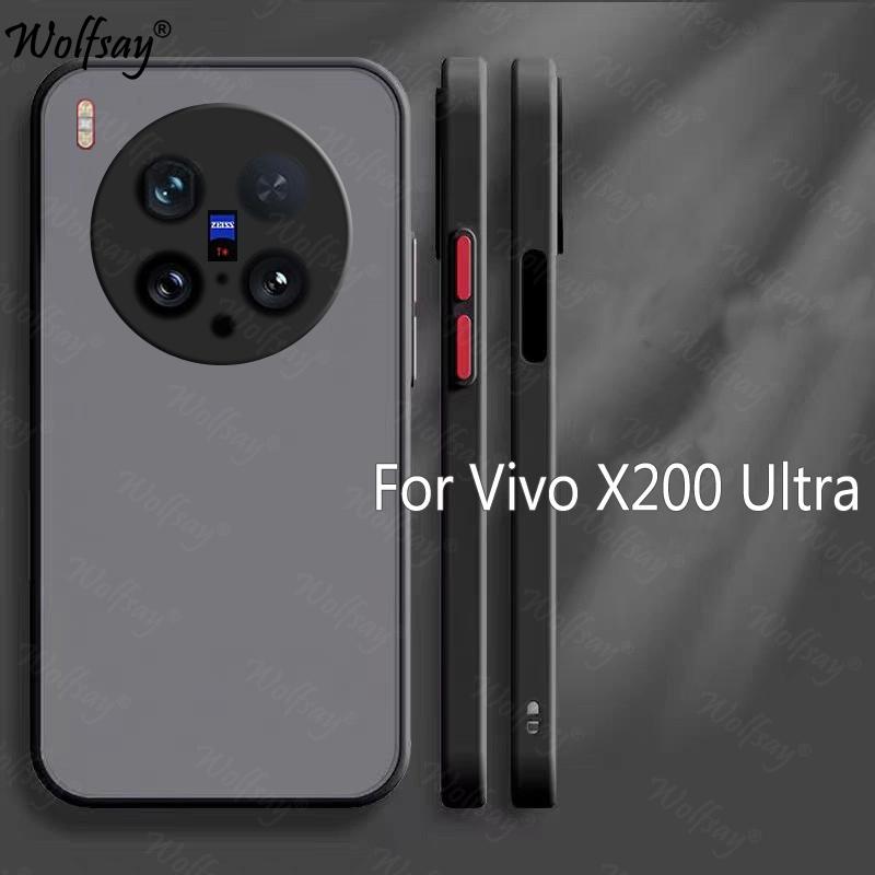 

Роскошный полупрозрачный чехол для телефона Vivo X200 Ultra Противоударная силиконовая задняя крышка Чехол Vivo X200 Ultra для чехла Vivo X200 Ultra vivo X200 Ultra чёрный