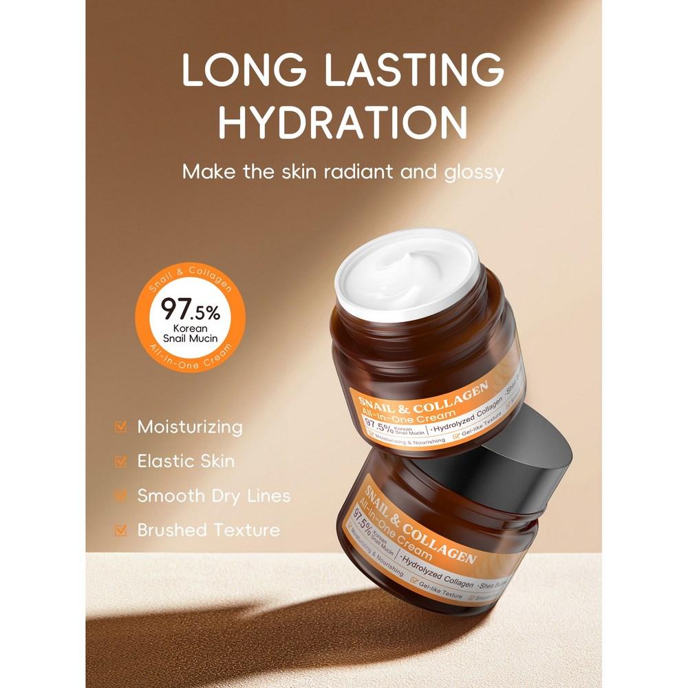 Snail Cream Collagen Wrinkle Improvement Cream 50g, 1 piece