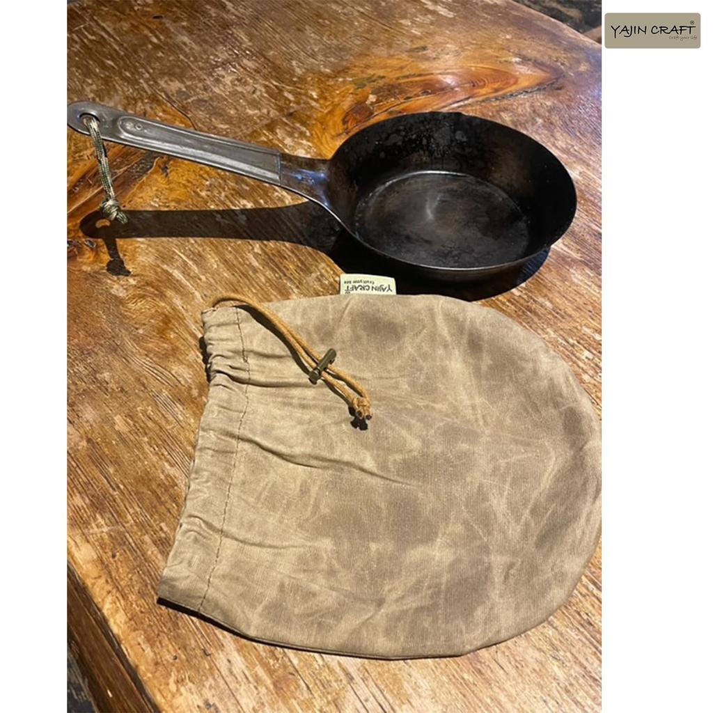 YAJIN CRAFT COWBOY 15cm Cowboy Storage Bag, Iron Frying Pan Case, BBQ, Picnic, Outdoor, Camping Supplies