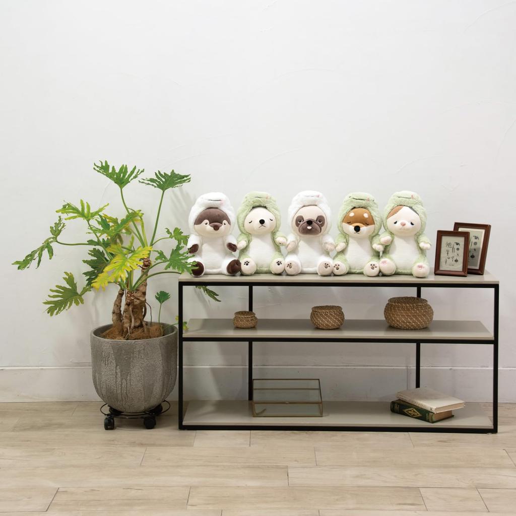 Livheart Hooded Sitting Body Premium Sleepy Kotaro the Shiba Medium Size 35cm Total Zodiac Pillow, Animals, Inu, (Approx. Length), Snake, Design,