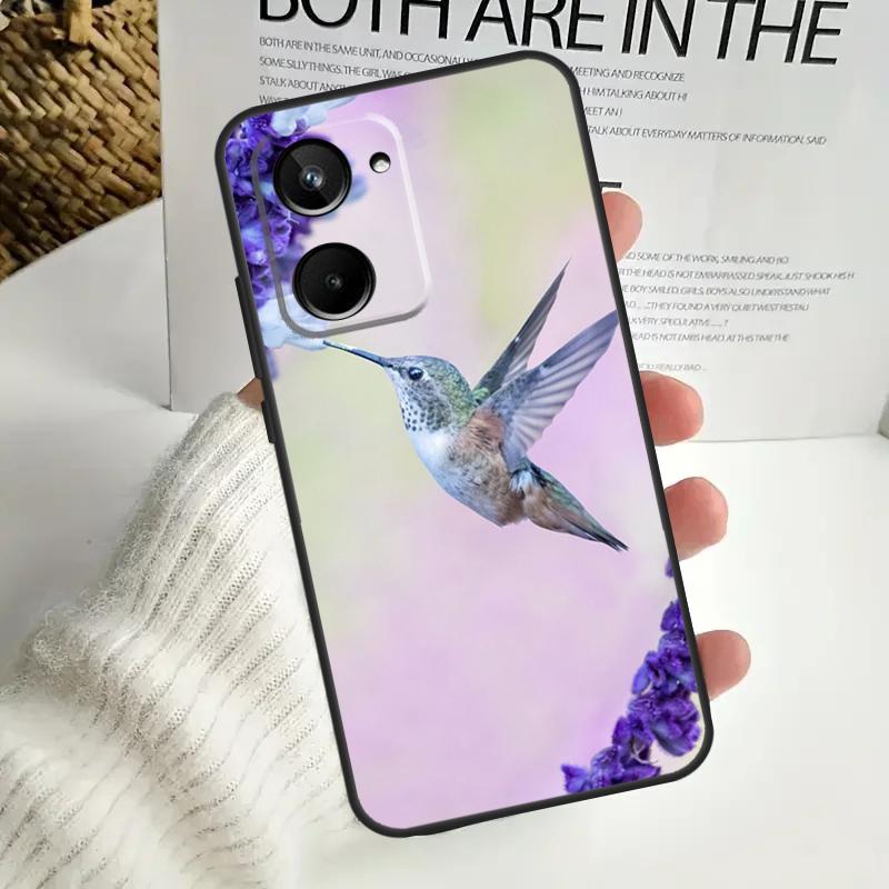 Hummingbird For Realme C75 C55 C71 C53 C67 C61 C33 C63 C51 C65 15 GT7 Pro 10 11 12 13 14 Pro Plus Case