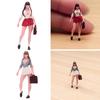 1/64 Girl Figure Resin Figures Character Miniature People Model Sand Table Layout Decoration Micro