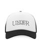 Eondeokeonteulol Summer Mesh Sunblock Logo Color Block Ball Cap Unisex Baseball Cap Signature / Mesh Trucker Black