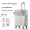 2025 Durable 26-Inch Front-Opening Travel Suitcase with Combination Lock for Men and Women