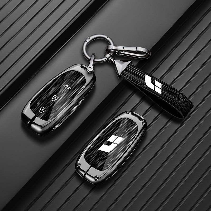 Premium Metal Shell Key Case for Ideal L9/L8/L7MAX - Car-Specific Protection with Buckle