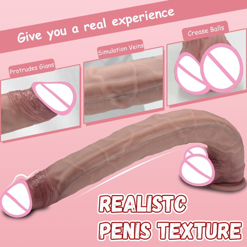 42,5 cm lange Dildos Realistischer Dildo Silikon Großer Penis Weiche Anal Sex Spielzeuge Saugnapf Großer Schwanz Für Frauen Männer Erwachsene Masturbatoren