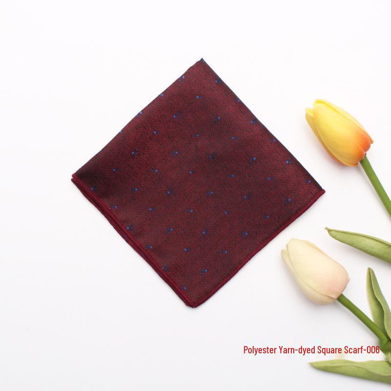 Fazzoletto da Uomo Leier Primavera/Estate: Foulard Quadrato in Jacquard di Poliestere e Seta Tessuto a Colori