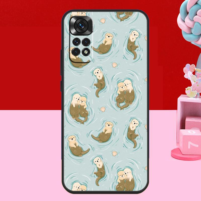 Animal Otter Case For Xiaomi Redmi Note 13 12 11 10 14 15 Pro Plus Redmi 15 C 14C 10C 12C 13C Soft Cover