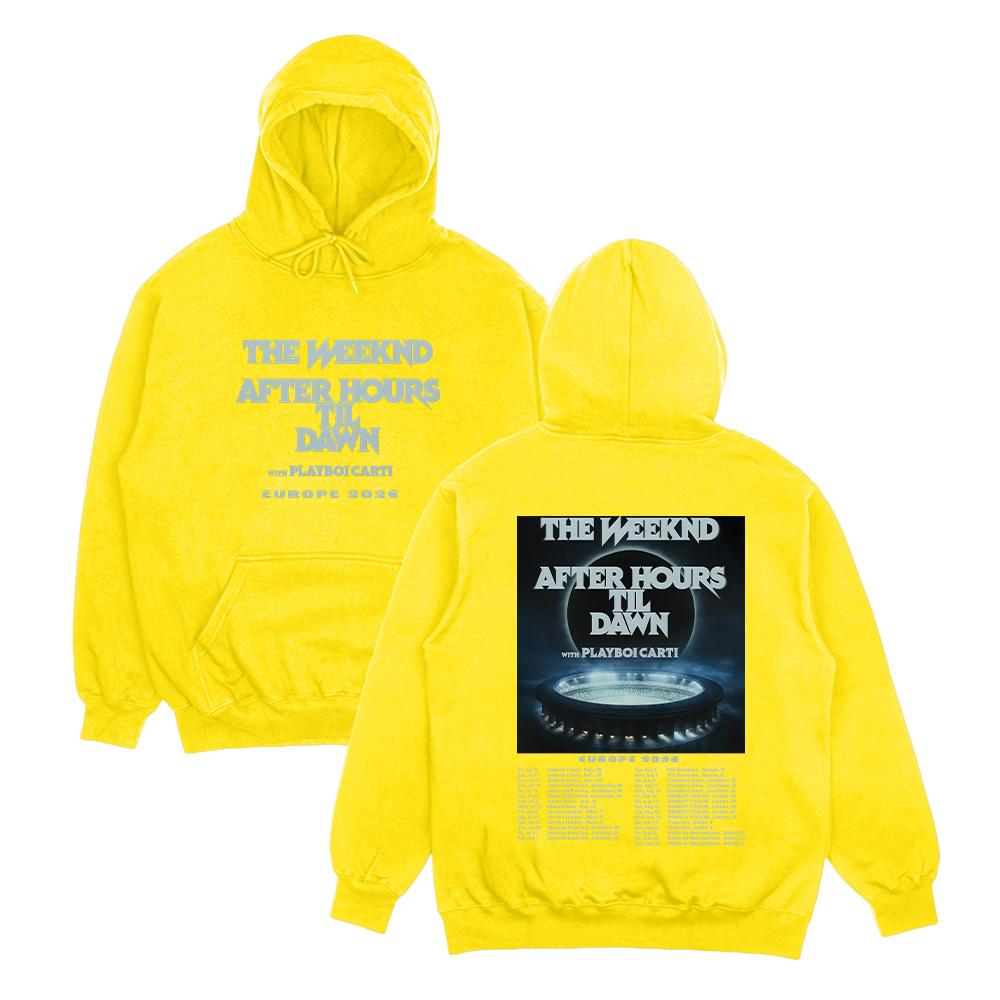 TheWeeknd Tour Hoodie After Hours Til Dawn Europe 2026 Print Pullover Men Women Streetwear Fashion Oversized Hip Hop Sweatshirt
