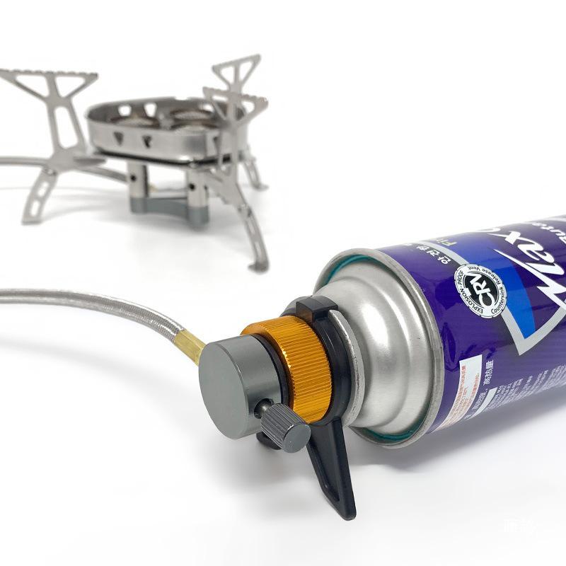 Gas Canister Converter for Outdoor Stoves: Adapts Cassette To Flat or Liquefied Gas