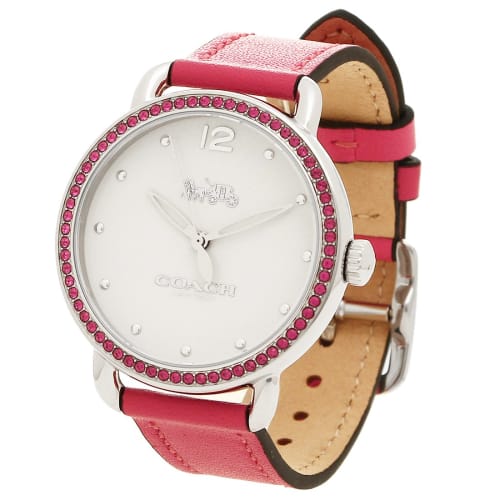 Coach Women's Watch 14502879 Pink White Silver