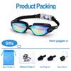 New Silicone Swimming Goggles Men Women Electroplating Colorful Adjustable Professional Swimming Glasses Waterproof Anti-UV