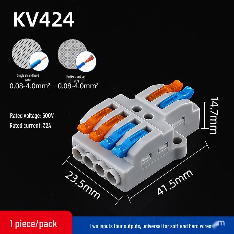 Quick Wiring Terminal KV-426/424 Connector: 2 In 6 Out, 4 Out, 10 Out, 12 Out