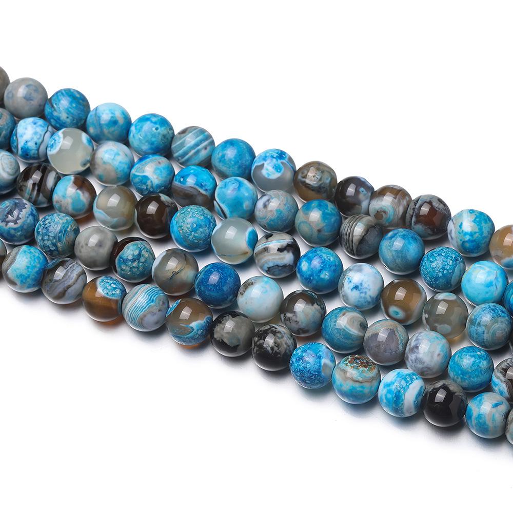 6/8/10mm Natural Stone Semi-finished Beaded