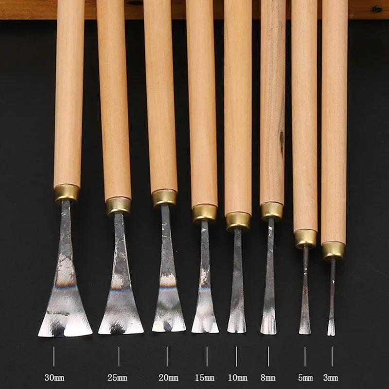 1Pc/5Pcs/Set Wood Carving Chisels Knife for Basic Wood Cut DIY Tools and Detailed Woodworking Hand Tools 3mm-30mm
